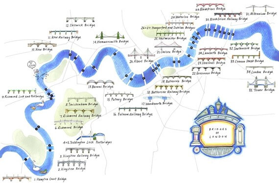 Bridges of London by Lis Watkins