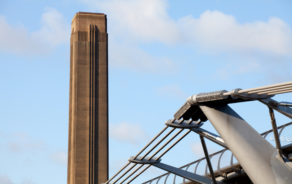 Tate modern and millennium bridge