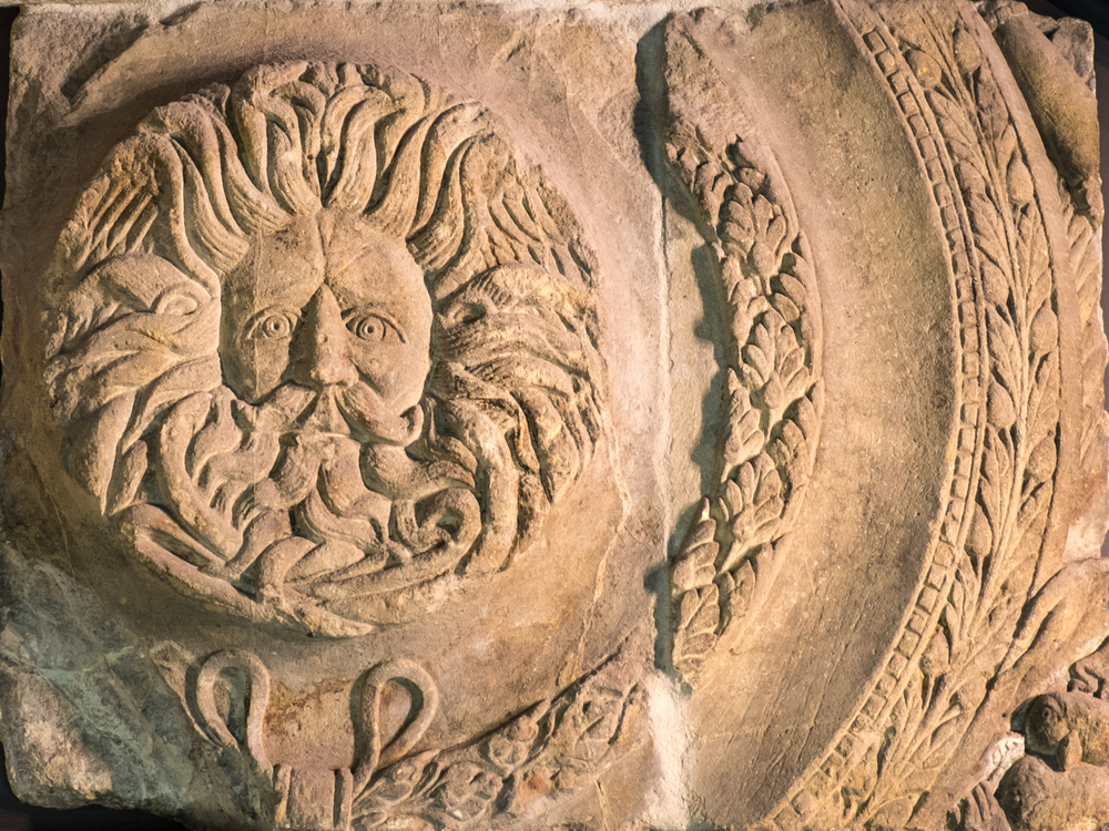 Gorgone des bains romains de Bath