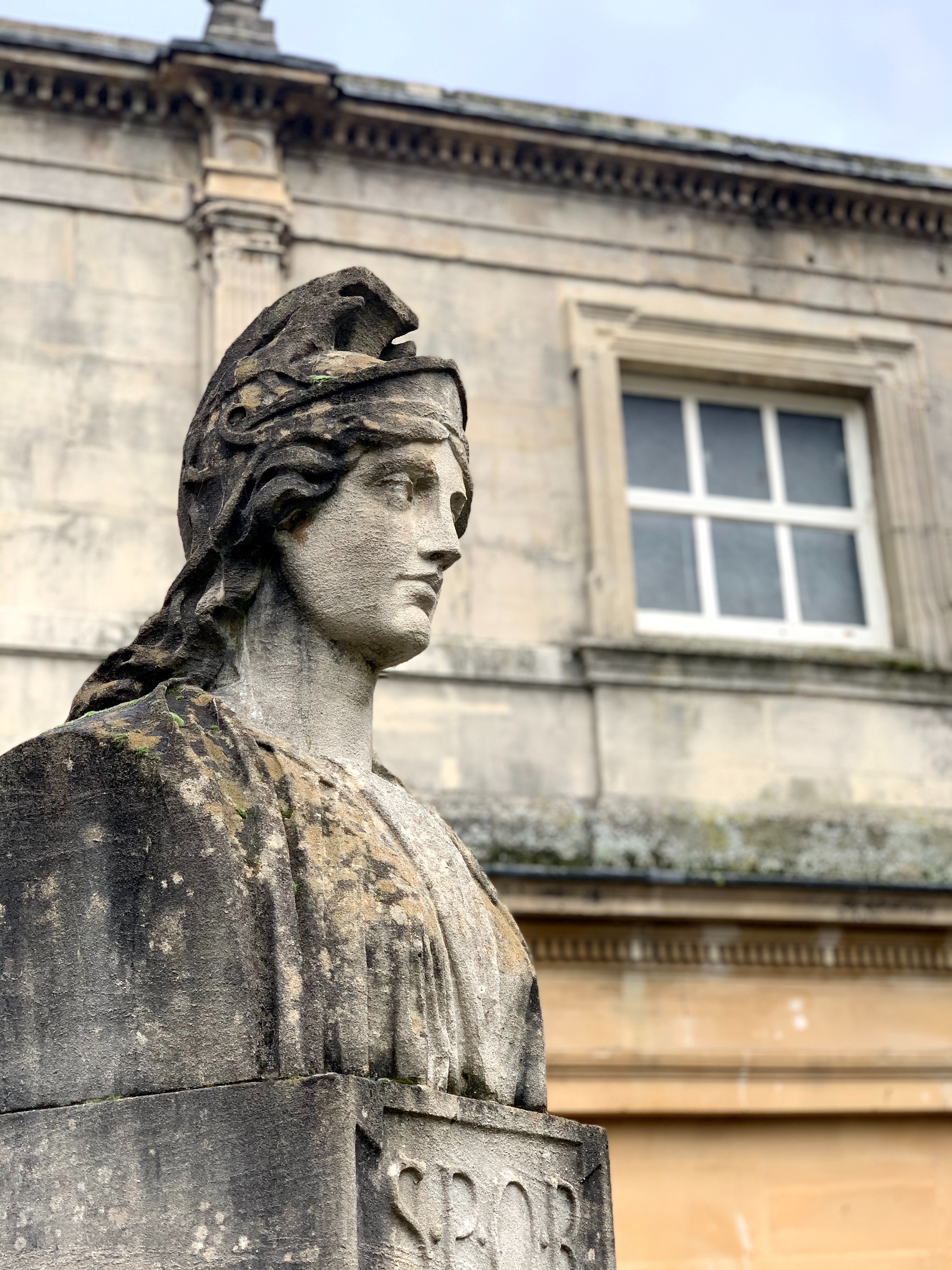 Statues of Roman Governors and Emperors, Roman Bath, Bath, UK