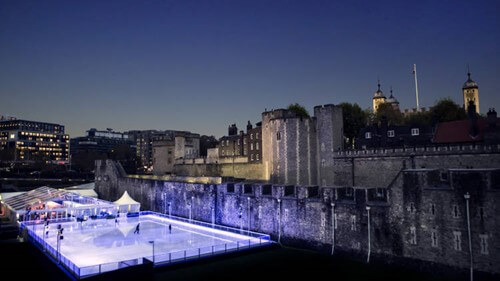 The ice rink of the tower