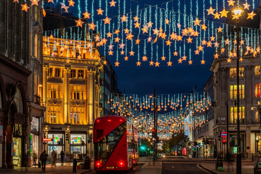 Illuminations de noel a Oxford Street